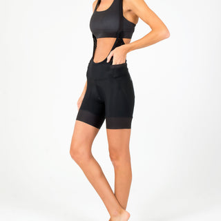 Pre-Dyed Tri Petunia Bib Short