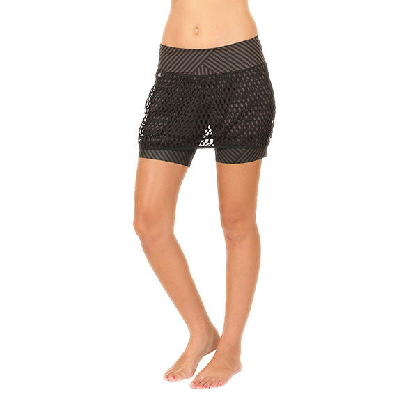 MESH MINI LADY STRIPE SHORT*